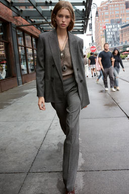 WIDE-LEG TROUSERS WITH DARTS - Zara фото 2