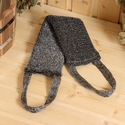 Мочалка для тела Букле 40х11см мужская (уп.12)