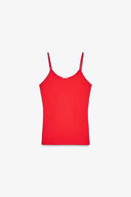 POLYAMIDE TOP WITH THIN STRAPS - Zara фото 39