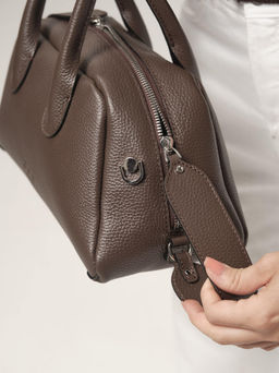 Кожаная сумка Kandys DBR 31206 коричневый торф  фото 7