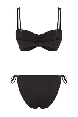 Siyah Balconette Drapeli Normal Bel Bikini Tak?m? TBESS25BT00199 - Trendyolmilla фото 6