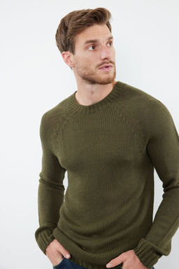 TRENDYOL MAN Kiremit Slim Fit Dar Kesim Bisiklet Yaka Reglan Kol Basic Triko Kazak TMNAW25KZ00000 - Trendyolmilla фото 57