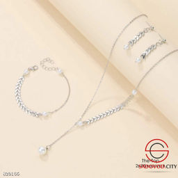 Набор 3в1 серьги, браслет и колье - Bruno фото 2