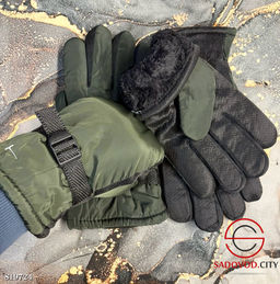 Водонепроницаемые ветрозащитные мужские варежки с мехом