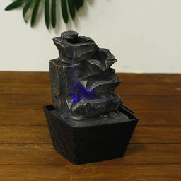 Фонтан настольный «Скалистый ручей», 13×12×22 см, с подсветкой
