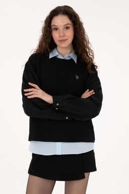 Kad_n Siyah Sweatshirt