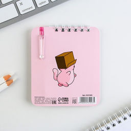 Набор Котики блокнот А7, 32 листа, мини-ручка синяя паста, пишущий узел 0.5 мм - Artfox фото 8