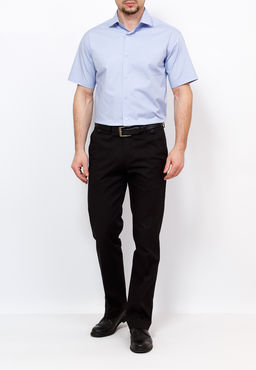 Сорочка мужская короткий рукав GREG 220/107/6403/Z STRETCH  фото 5