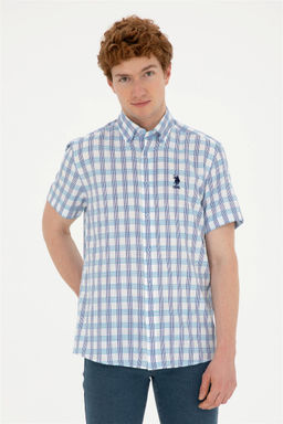 Рубашка U.S. Polo Assn Saks с коротким рукавом из хлопка