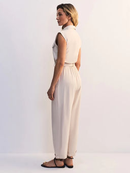 Приталенный комбинезон из вискозы / Zarina  фото 5