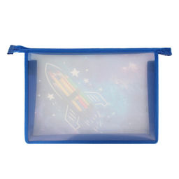 Папка для труда, А4, пластиковая, 23×32.5×5.5 см «Ракета» МИКС