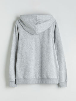 Kap??onlu Kad?n Fermuarl? Sweatshirt