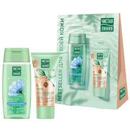 ЧИСТ.ЛИНИЯ набор BESTSELLER (лосьон-тоник 100мл+скраб д/лица 50мл)