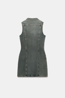 VESTIDO DENIM TRF CREMALLERA / Azul - Zara фото 5