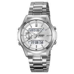 Часы наручные Skmei мужские электронные спортивные 2284silver-silver