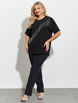 Футболка 0087-26 черный кристалл