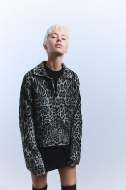 ANIMAL JACQUARD KNIT JACKET - Zara фото 2