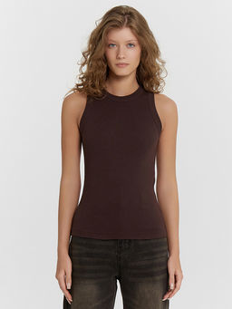 Топ женский коричневый