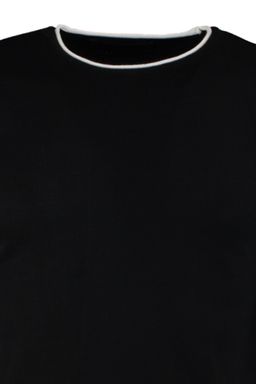 Trendyolmilla Man Lacivert Erkek Slim Fit Dar Kesim Kontrast Yaka Biyeli Kazak TMNAW21KZ2499  фото 13