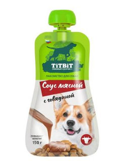 Титбит Соус мясной с говядиной для собак 150 г 1/12