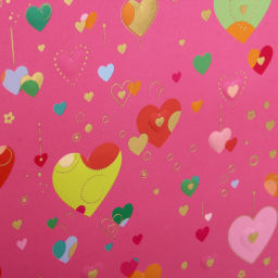 Пакет подарочный "Сердечки" 18*23*8 см