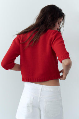 PLAIN KNIT CARDIGAN - Zara фото 4