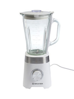 Блендер BRAYER 12006BR, стационарный, 800 Вт, 1.75 л, 5 скоростей, белый