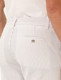 Bej Slim Fit _izgili Bermuda _ort - Pierre cardin фото 7
