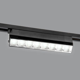 ULB-Q283 20W/4000K BLACK Светильник-прожектор светодиодный трековый. Линейный. 1600 Лм. Белый свет (4000К). Корпус черный. ТМ Volpe