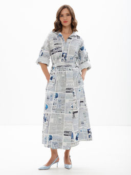 Платье женское 12421-35022 multicolor-blue
