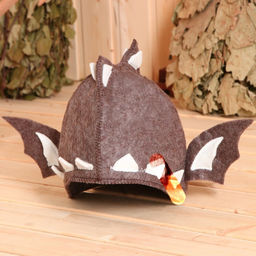 Шапка коричневая модельная Дракон - Simaland фото 2