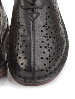 03-5006-1 BLACK Полуботинки женские (натуральная кожа)