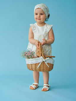 Платье-боди с крылышками Акварельные цветы 0+ - Bungly фото 8