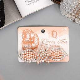 Заколка - автомат для волос «Джулиет галант», цветок, 9 см, золото