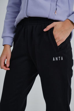 Брюки трикотажные с флисом Чёрный - Anta фото 3