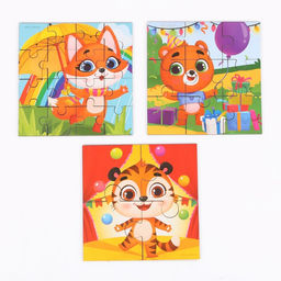 Пазлы 3 в 1 Лучшие друзья - Лесная мастерская фото 12