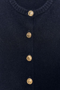 GOLD BUTTON WOOL VEST - Zara фото 7