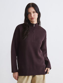 Dik Yaka Kad?n Triko Kazak