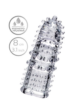 Насадка на палец A-Toys Arbo, ТРЕ, прозрачный, 8 см - Toyfa фото 8