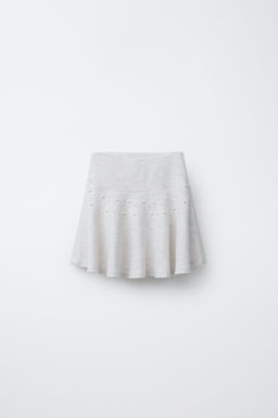 SOFT TOUCH FAUX PEARL SKIRT
