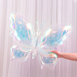 Цена за 2 шт. Воздушный шар фольгированный 35" «Бабочка»