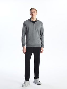 Dik Yaka Uzun Kollu Erkek Sweatshirt - Waikiki фото 2