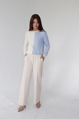 10434 Брюки базовые айвори - Martichelli фото 5