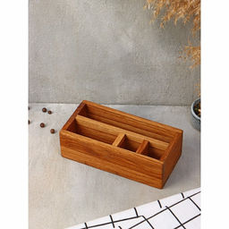 Подставка для специй деревянная Adelica, 4 секции, дуб