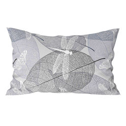 Наволочка 50х70см "Стрекозы, серо-бежевый", с клапаном-запахом, бязь "Комфорт" 121г/м2, хлопок 100%, упаковка "классическая" пакет ПВД 14,5х23см, еврослот, "Домашняя мода" (Россия)