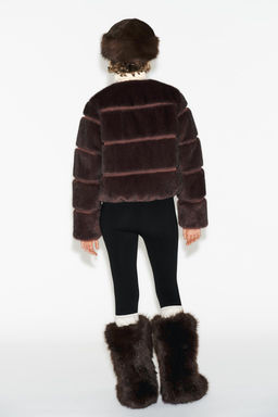 FAUX FUR HEIQ XREFLEX SKI COLLECTION JACKET - Zara фото 4