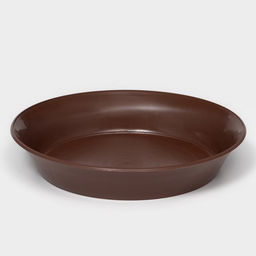 Цена за 5 шт. Горшок для цветов с поддоном «Доляна», 800 мл, пластиковый, коричневый, оттенок МИКС