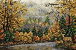 Набор для вышивания PANNA PS-1763 Оленья речка 35 х 23 см