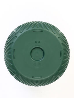 Кашпо для цветов «Рамона», 7.8 л, d=28 см, h=25.5 см, со вставкой, пластиковое, цвет нефрит