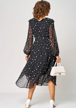 Платье EVA GRANT 7297В принт горох